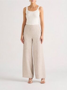 David Lawrence Australian Design Linen Blend Wide Leg Pants – Women’s Size 8